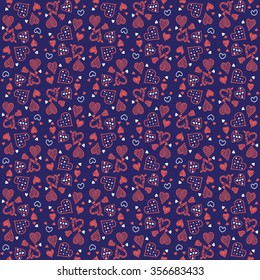 Valentine's Day pattern. Background with hearts