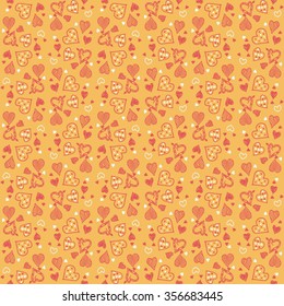 Valentine's Day pattern. Background with hearts
