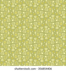 Valentine's Day pattern. Background with hearts