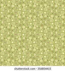 Valentine's Day pattern. Background with hearts