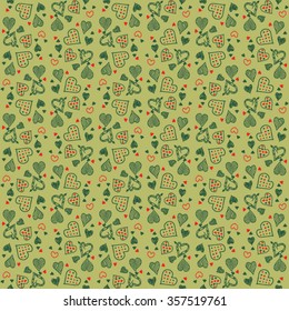 Valentine's Day pattern. Background with hearts