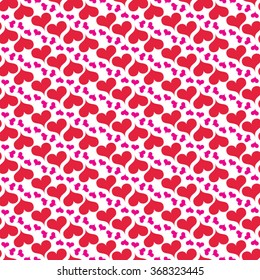 Valentine's Day pattern. Background with hearts