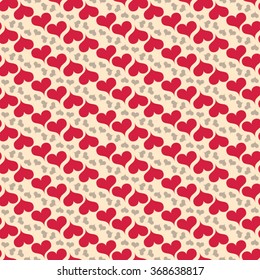 Valentine's Day pattern. Background with hearts