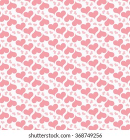 Valentine's Day pattern. Background with hearts