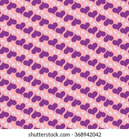 Valentine's Day pattern. Background with hearts