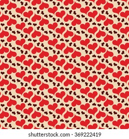 Valentine's Day pattern. Background with hearts