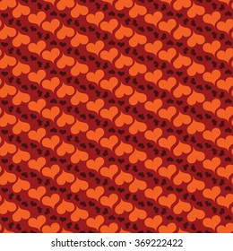 Valentine's Day pattern. Background with hearts