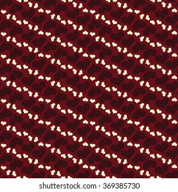 Valentine's Day pattern. Background with hearts