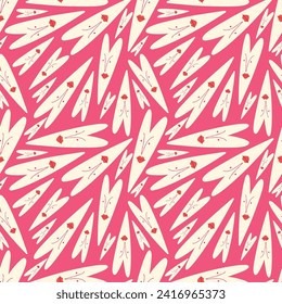 Valentine's Day pattern with colorful cool hearts