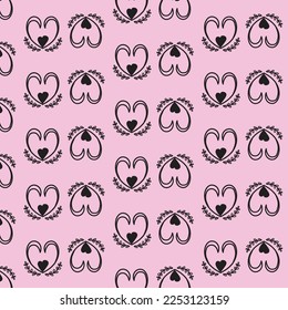 valentines day pattern design vector