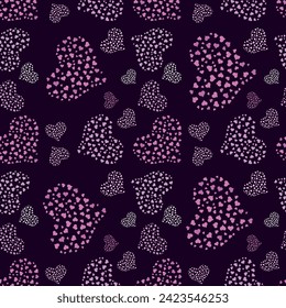 Valentine's day pattern with heart