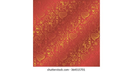 Valentine's day pattern with heart