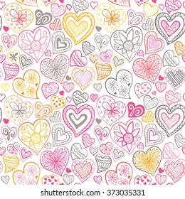 Valentine's day pattern with heart