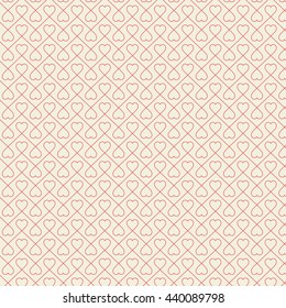 Valentine's day pattern with heart