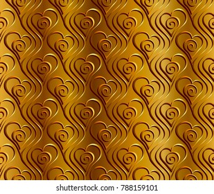 Valentine's Day. Pattern with a heart. Seamless texture.