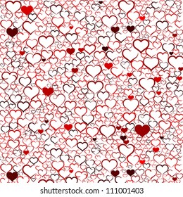 Valentine's day pattern with heart, vector