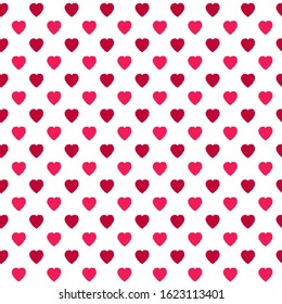 Valentine's Day pattern with  heart. Vector illustration. Seamless. Romantic background.