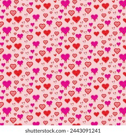 Valentine's Day Pattern with a hearten