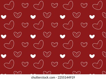 
Valentine's Day pattern. Pattern with hearts