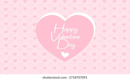 Valentinstag, Muster der Herzen von Händen in rosa Farben gezeichnet.