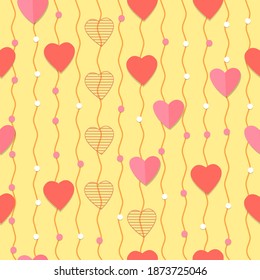 Valentine's day pattern with love elements is great for gift wrapping