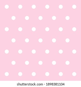 Valentines day pattern polka dots. Template background in pink and red polka dots . Seamless fabric texture. Vector illustration