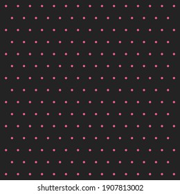 Valentines day pattern polka dots. Template background in pink and black polka dots . Seamless fabric texture. Vector illustration