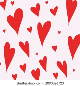 valentines day pattern red love romance background elements design vector heart