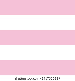 Valentines day pattern of repetitive horizontal strips of pink and white color. Pink and white horizontal stripes background. Seamless texture background. Vector illustration