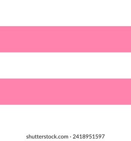 Valentines day pattern of repetitive horizontal strips of pink and white color. Pink and white horizontal stripes background. Seamless texture background. Vector illustration