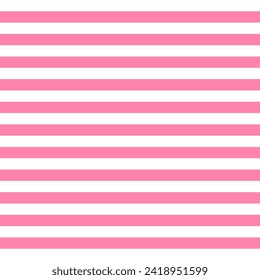 Patrón de San Valentín de tiras horizontales repetitivas de color rosa y blanco. Fondo de rayas horizontales rosadas y blancas. Fondo de textura sin inconvenientes. Ilustración del vector