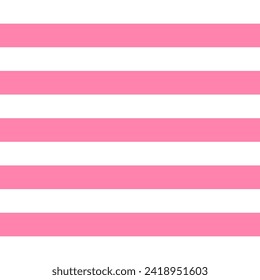Valentines day pattern of repetitive horizontal strips of pink and white color. Pink and white horizontal stripes background. Seamless texture background. Vector illustration