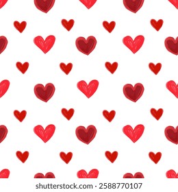 Valentine's Day pattern, seamless heart background