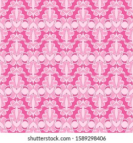 Valentine's day pattern. Seamless vector background with abstract shape, hearts.  Can be used for wallpapers, fill images, web page, background, surface