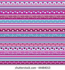 valentine's day pattern, seamless, vector