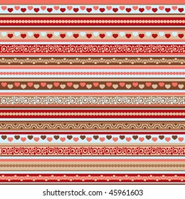 valentine's day pattern, seamless, vector