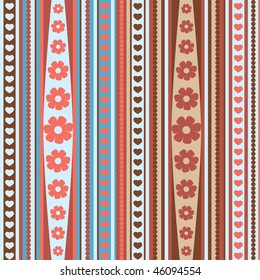 valentine's day pattern, seamless, vector