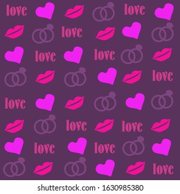 Valentine's day pattern sweet cute holidays