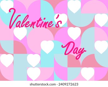 Valentines Day pattern templates, vector wallpapers backgrund hearts