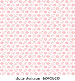 Valentine's Day pattern, trendy simple vector for your design