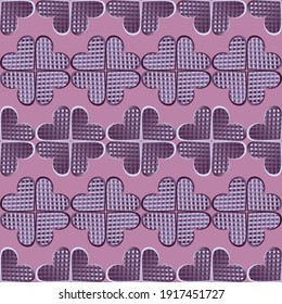 Valentine's day pattern. Vector background with abstract shape hearts.  Can be used for wallpapers, fill images, web page, background, surface