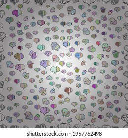 Valentines Day. Pattern for wrapping, cover. Typography lettering poster. Vector illustration. Seamless Hearts pattern. Elements on white, gray and neutral colors.