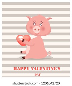 Valentine's Day Pig