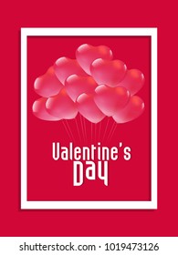 Valentines day, pink background