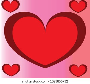 Valentine's Day. Pink background