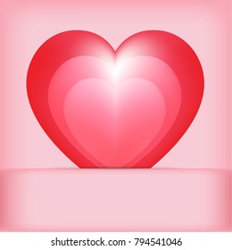 Valentine's day pink background