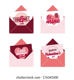 Valentine's day pink envelope. Send a lovely message! Send a pinky message!