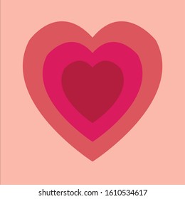valentines day post design, vector illustration.