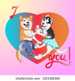 valentine's day postcard