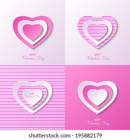 valentine`s day postcard